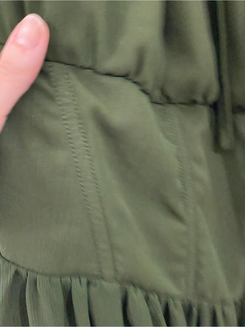 Green Puff-Sleeve Maxi Dress by Button Deluxe - Picture 2 of 6